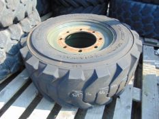 1 x Solideal Xtra-Wall 12-16.5 Tyre with 8 stud rim