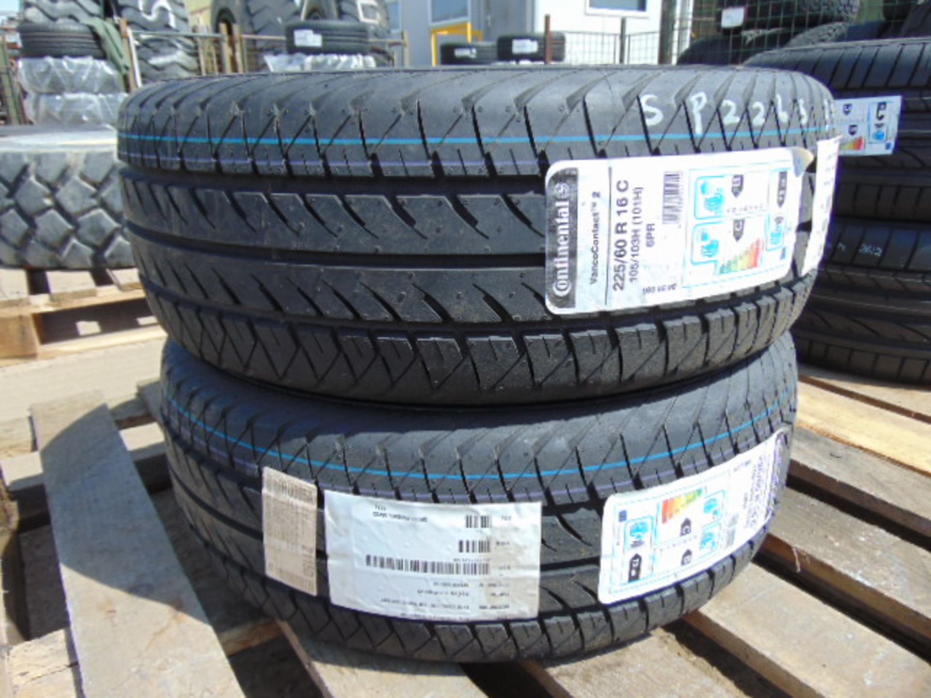 2 x Continental Vanco Contact 2 225/60 R16 C Tyres - Image 2 of 6