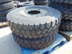 2 x Goodyear G388 12.00 R20 Tyres complete with 10 stud rims