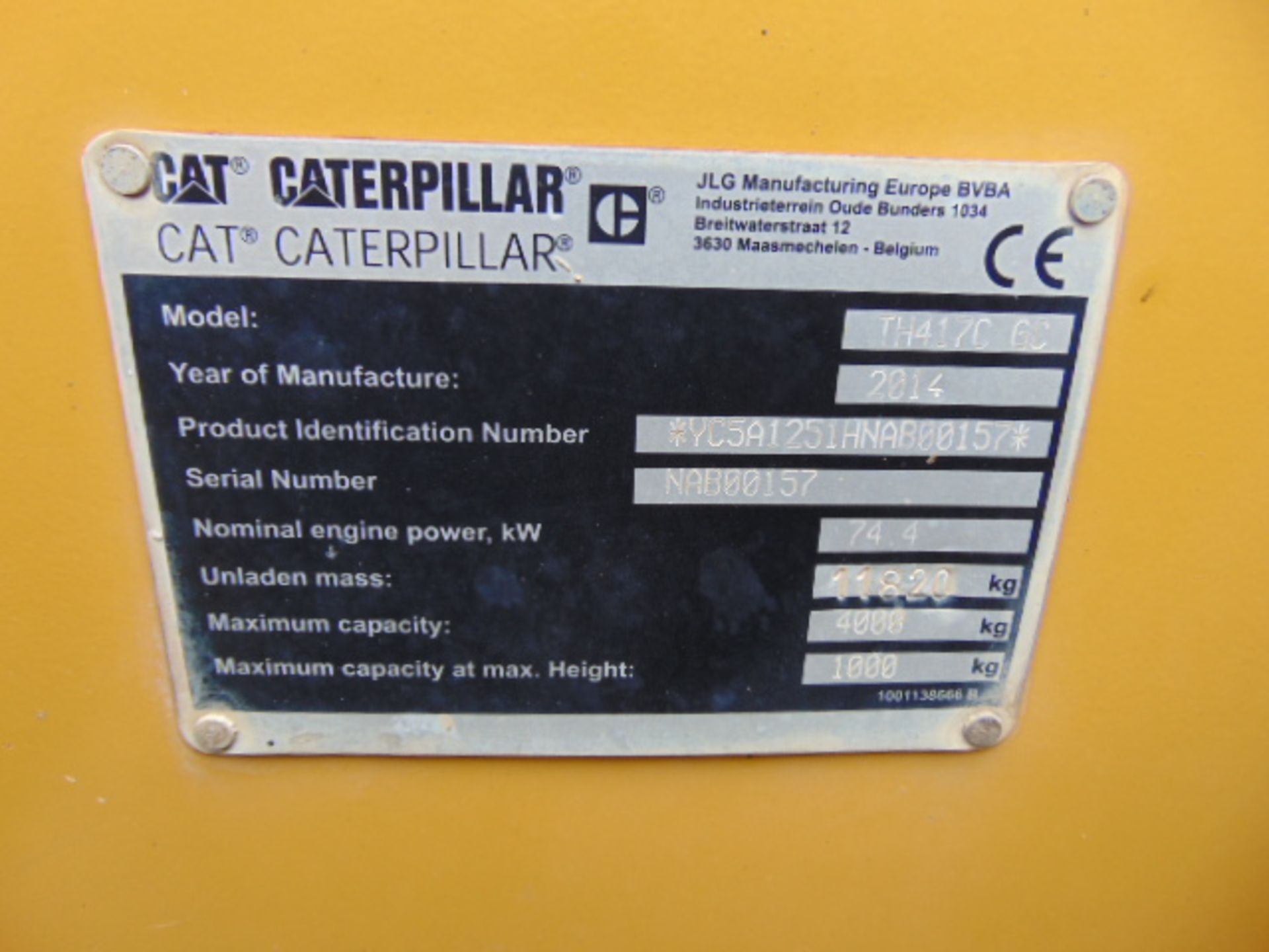 2014 Caterpillar TH417GC 4.0 ton Telehandler - Image 24 of 24