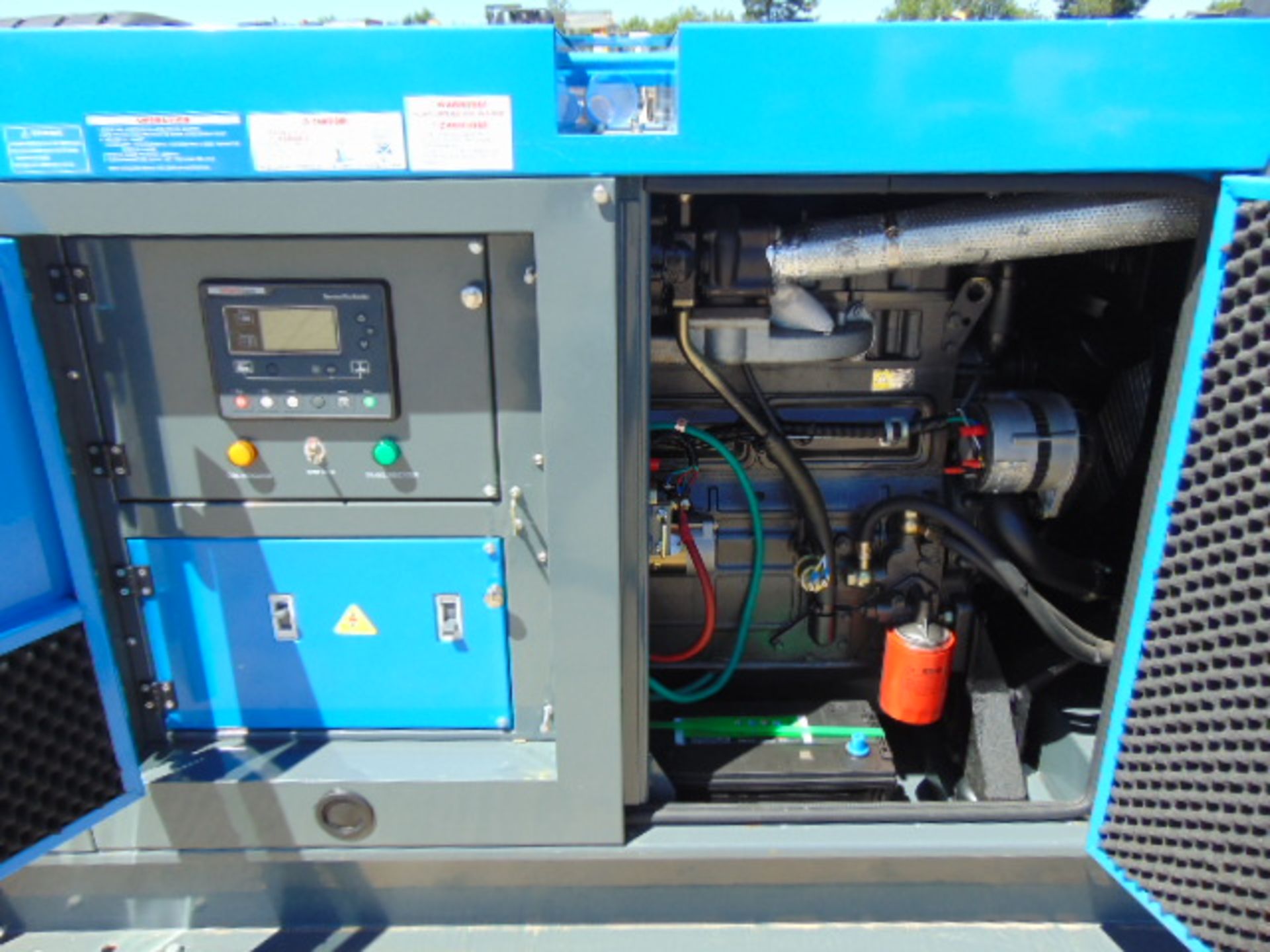 UNISSUED WITH TEST HOURS ONLY 70 KVA 3 Phase Silent Diesel Generator Set - Image 10 of 19