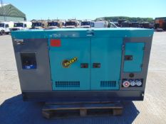 UNISSUED WITH TEST HOURS ONLY 30 KVA 3 Phase Silent Diesel Generator Set.