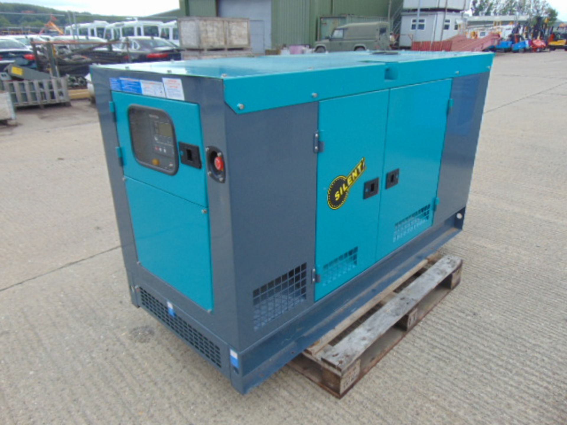 UNISSUED WITH TEST HOURS ONLY 30 KVA 3 Phase Silent Diesel Generator Set - Image 12 of 16