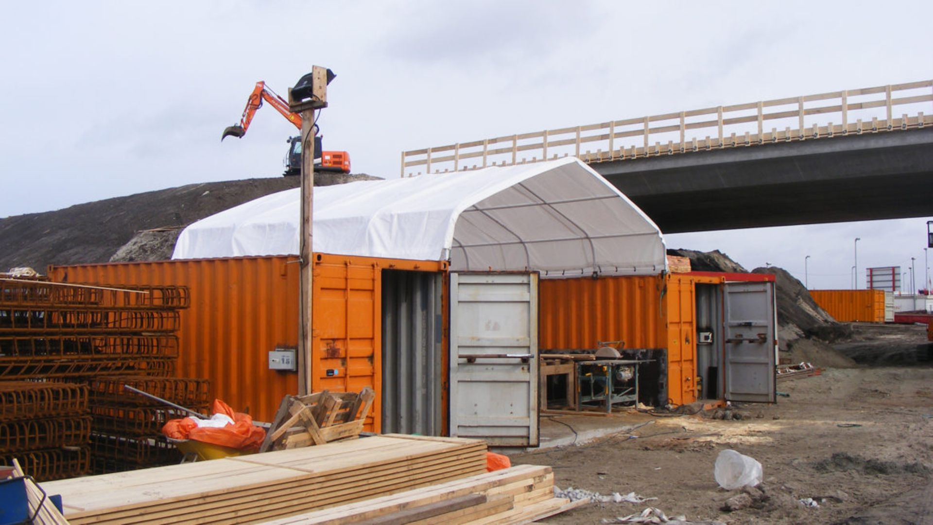 Unissued Container Work/Storage Shelter 30'W x 40'L x 7.2' H P/No 3040GL-9-C
