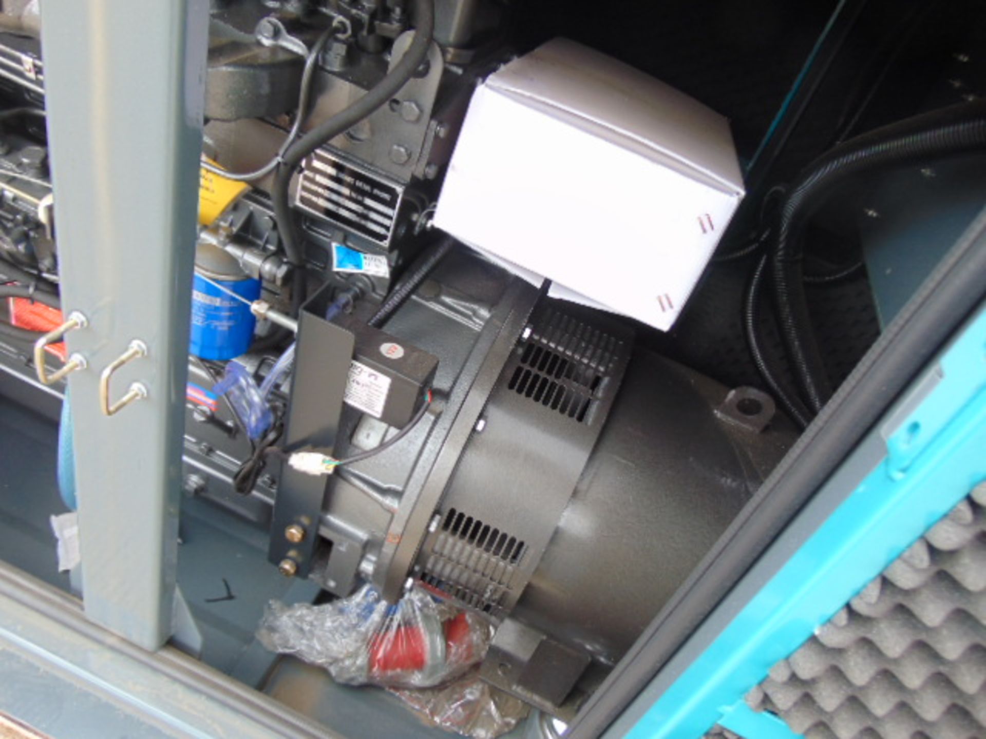 UNISSUED WITH TEST HOURS ONLY 30 KVA 3 Phase Silent Diesel Generator Set - Image 10 of 15