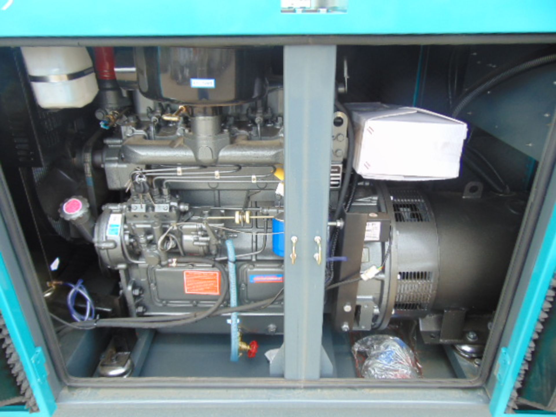 UNISSUED WITH TEST HOURS ONLY 30 KVA 3 Phase Silent Diesel Generator Set - Image 3 of 16