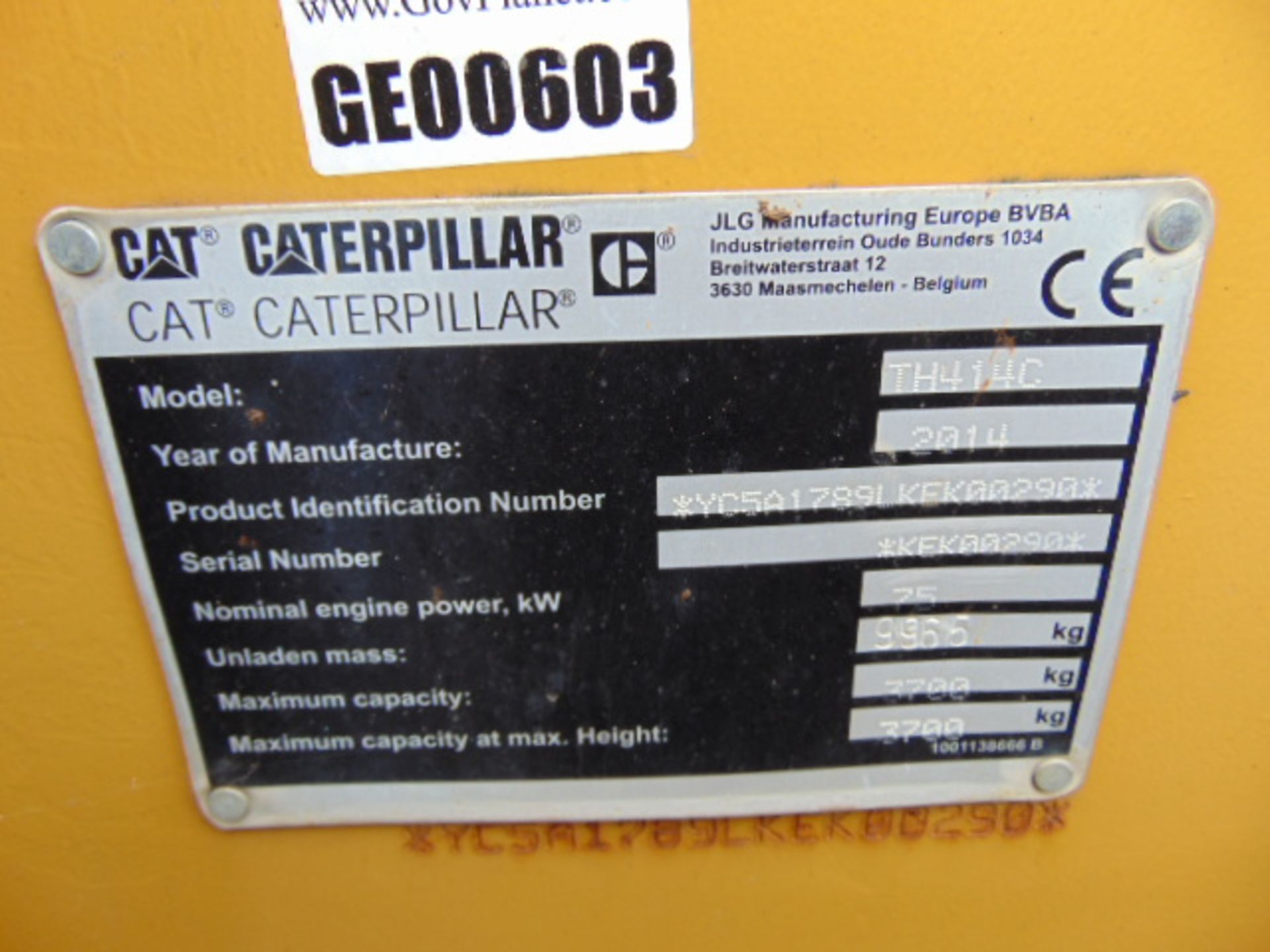 2014 Caterpillar TH414C 3.6 ton Telehandler - Image 26 of 26