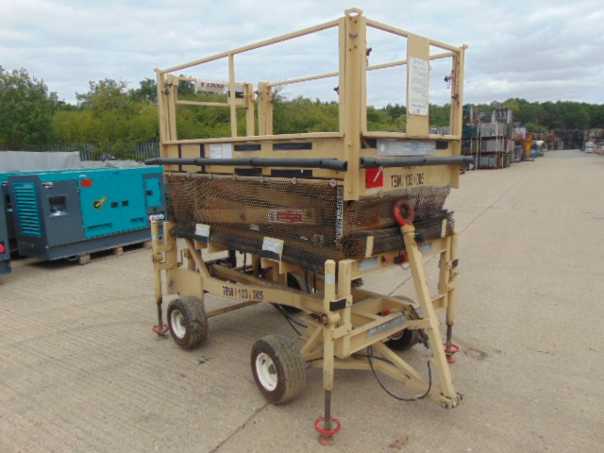 UK Lift 4m Mobile Hydraulic Work Platform - Bild 5 aus 12