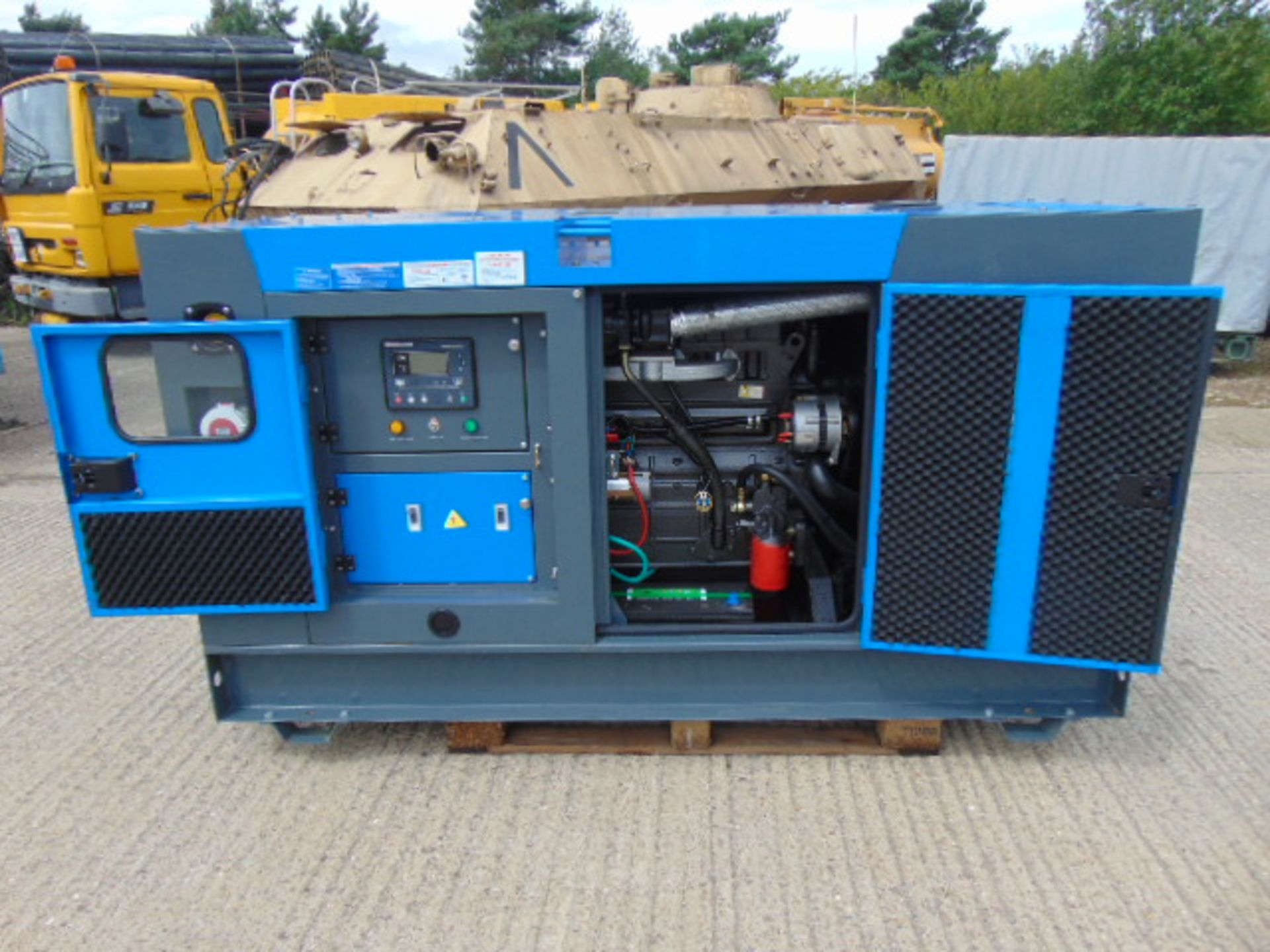 UNISSUED WITH TEST HOURS ONLY 70 KVA 3 Phase Silent Diesel Generator Set - Image 2 of 13