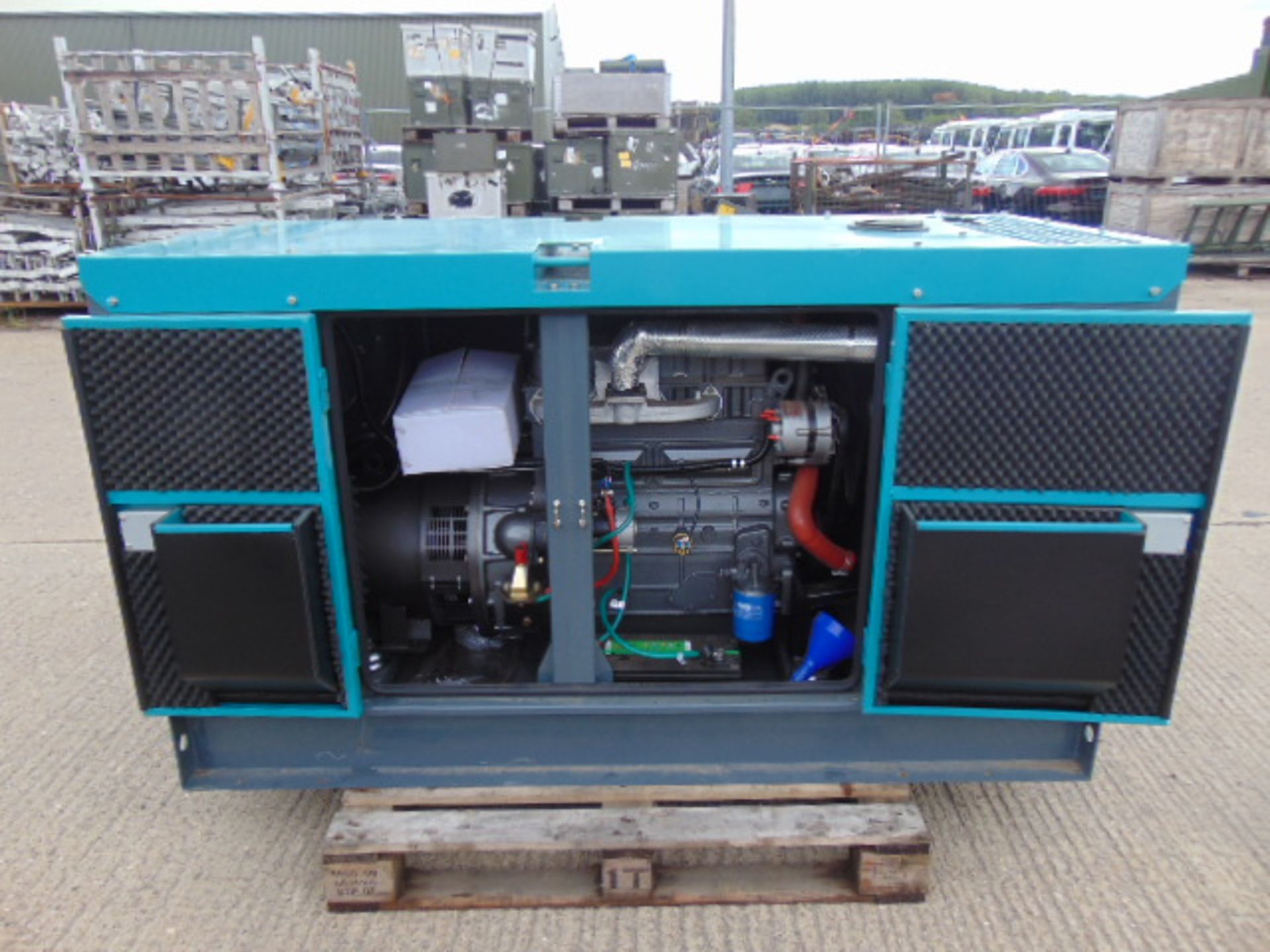 UNISSUED WITH TEST HOURS ONLY 30 KVA 3 Phase Silent Diesel Generator Set - Image 7 of 16