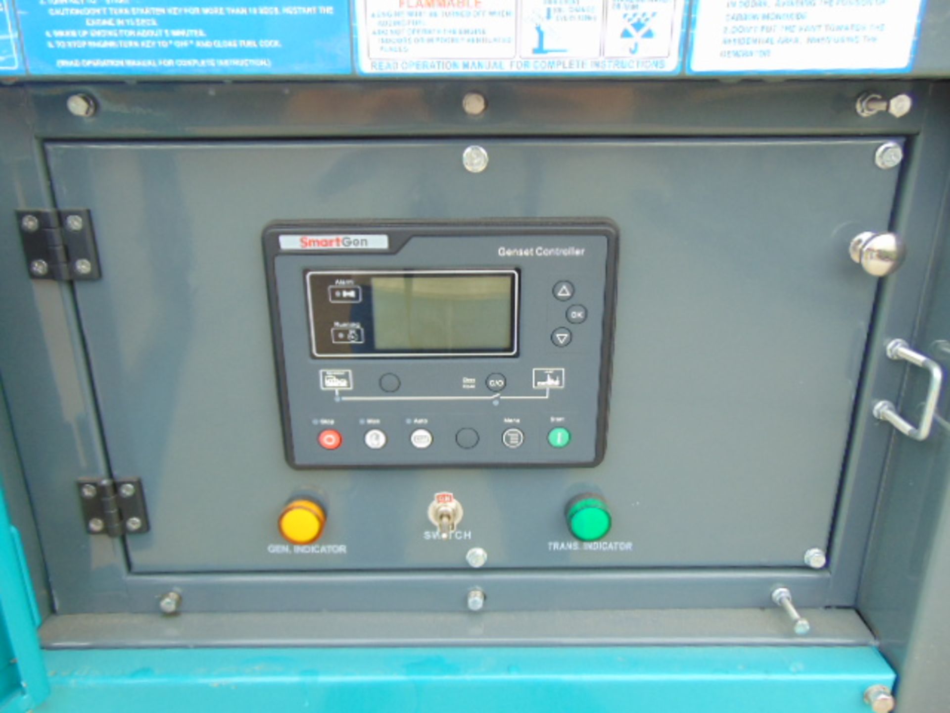 UNISSUED WITH TEST HOURS ONLY 30 KVA 3 Phase Silent Diesel Generator Set - Image 13 of 16