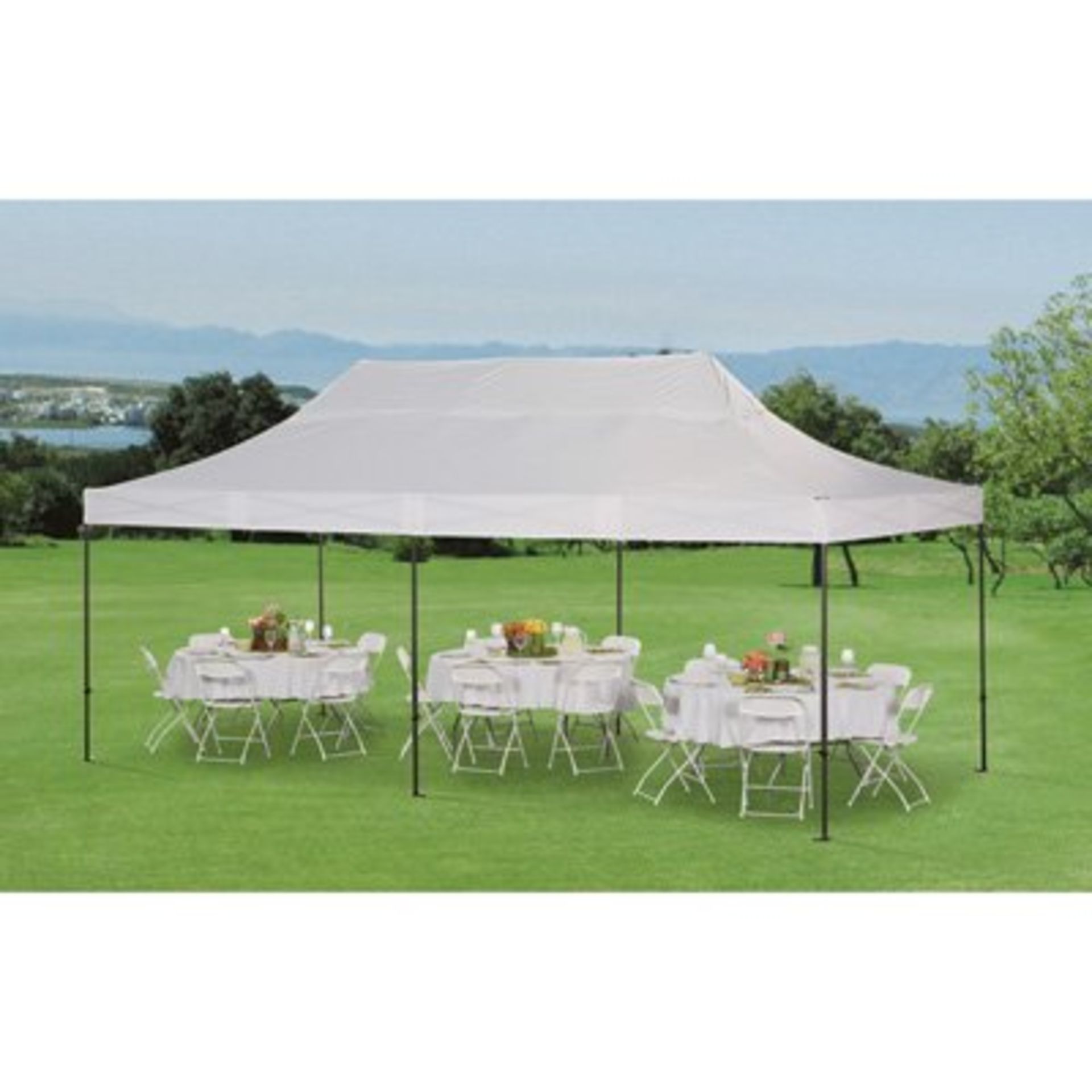 Unissued Commercial-Grade 10ft x 20ft Celebration Outdoor Gazebo Canopy - Instant Pop-Up Shade