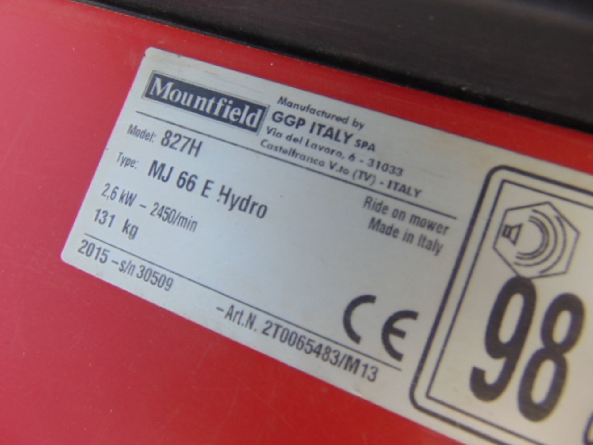 Mountfield 827H Ride On Mower - Bild 13 aus 13