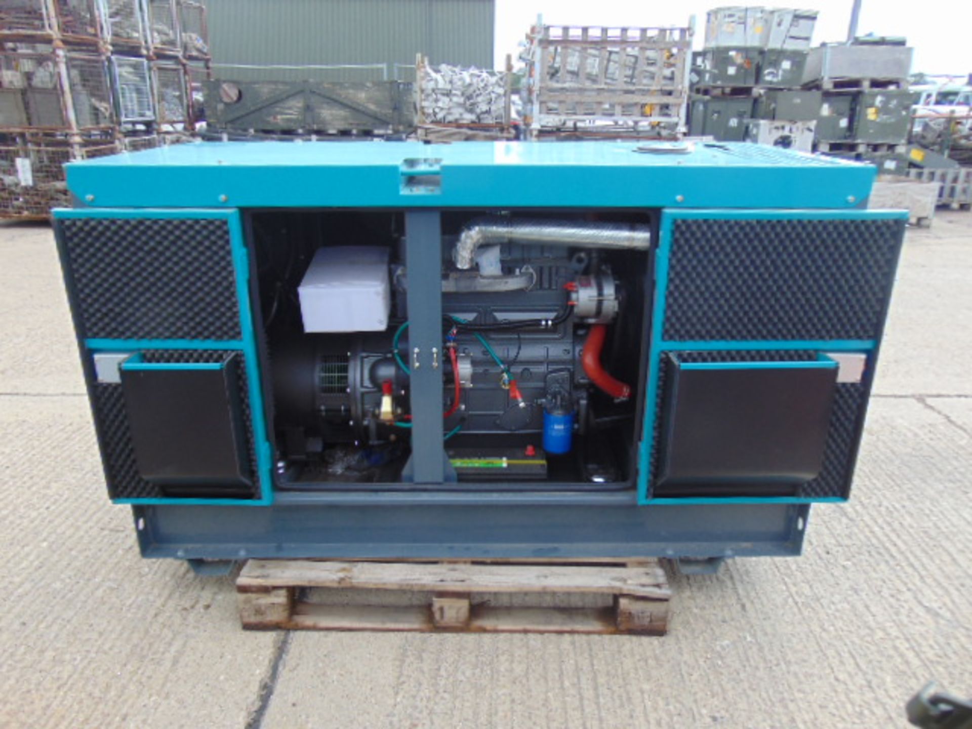 UNISSUED WITH TEST HOURS ONLY 30 KVA 3 Phase Silent Diesel Generator Set - Image 9 of 15
