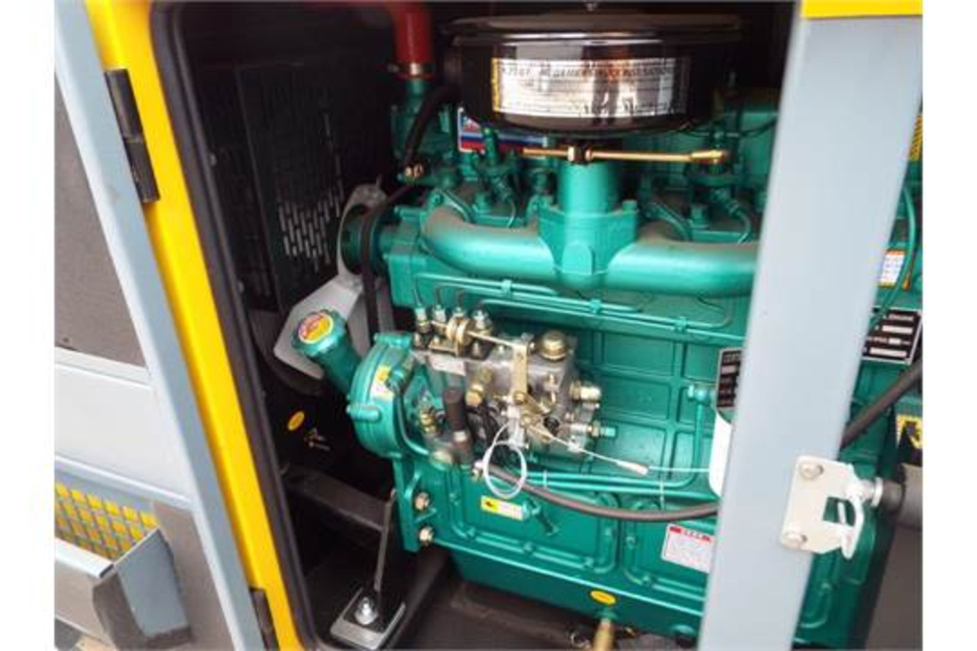 UNISSUED WITH TEST HOURS ONLY 30 KVA 3 Phase Silent Diesel Generator Set - Image 10 of 15