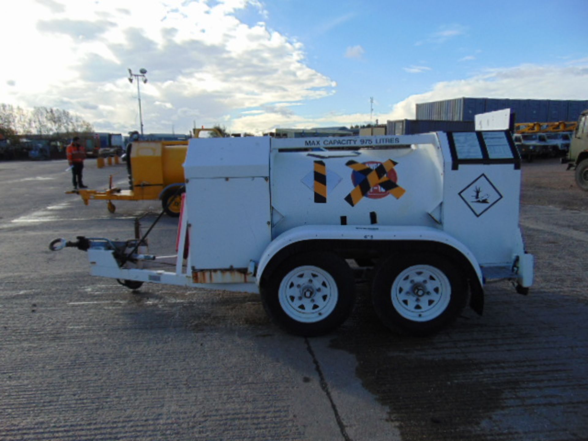 Thomson Carmichael Light Aircraft 975Ltr Avgas Fuel Bowser Trailer - Image 4 of 18