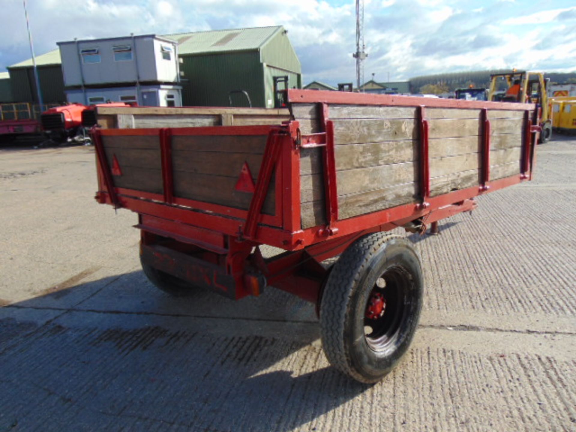 L Townend & Sons Single Axle Hydraulic Tipping Dropside Trailer - Bild 10 aus 16