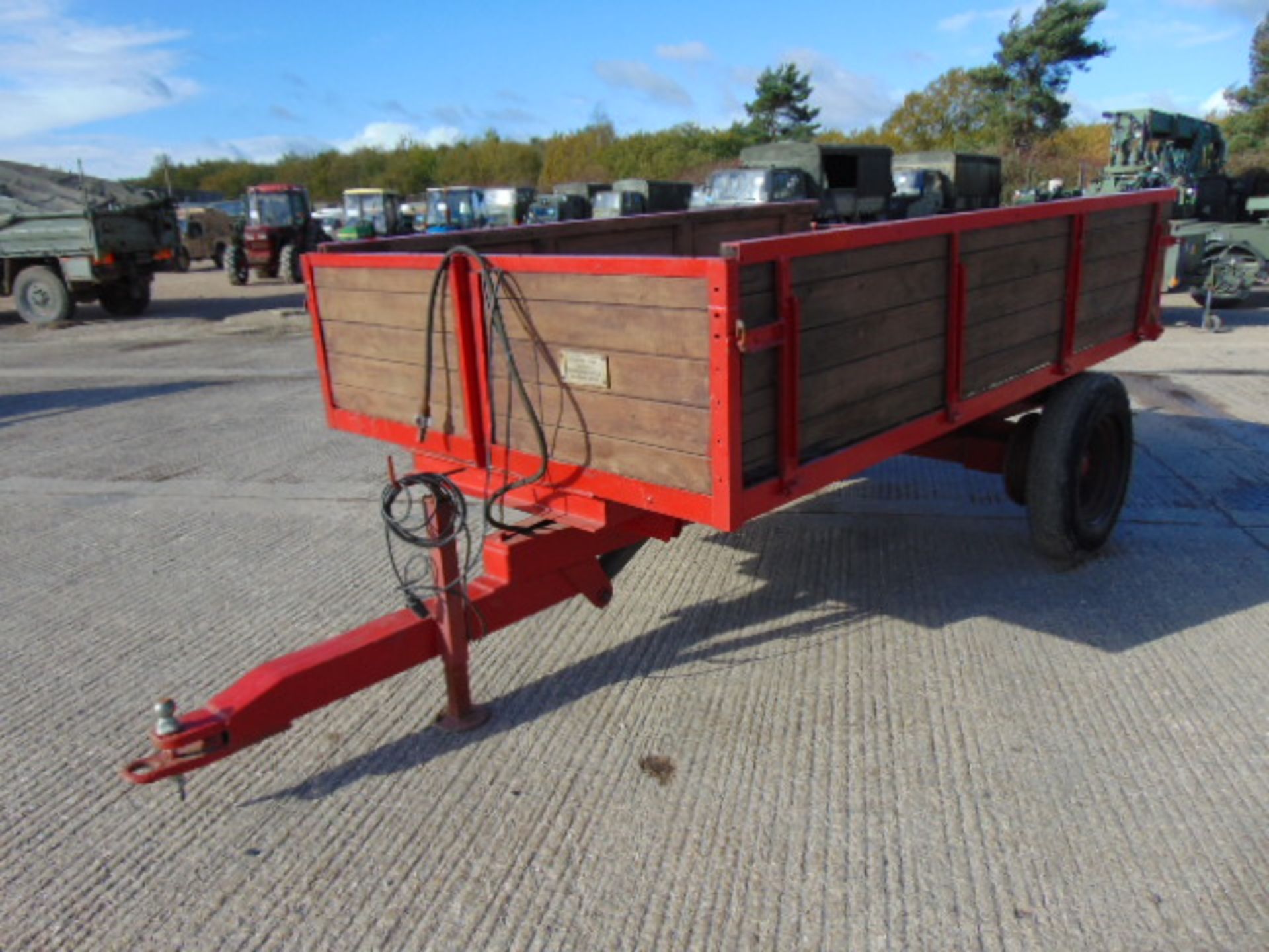 L Townend & Sons Single Axle Hydraulic Tipping Dropside Trailer - Image 3 of 16