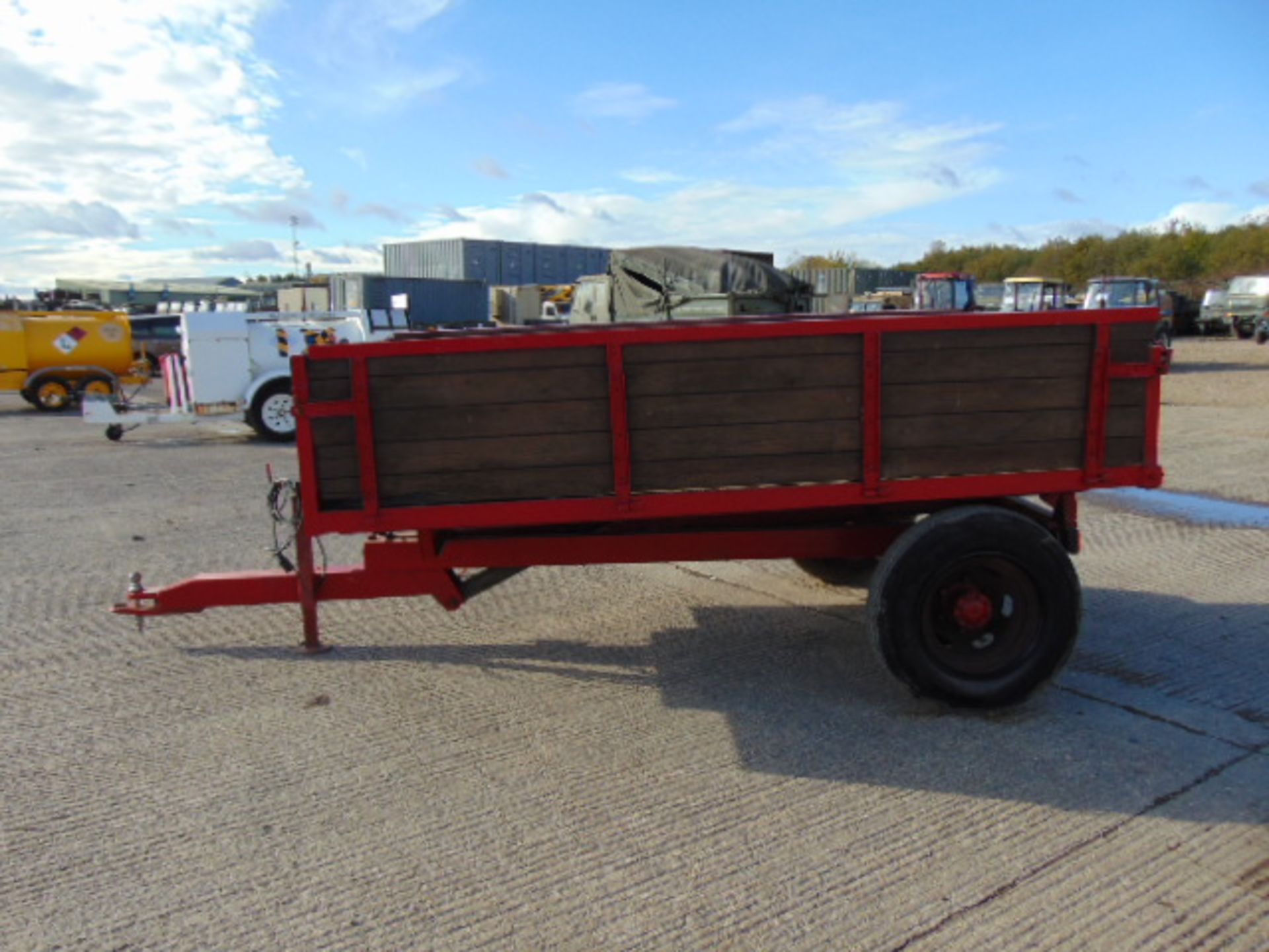 L Townend & Sons Single Axle Hydraulic Tipping Dropside Trailer - Image 4 of 16