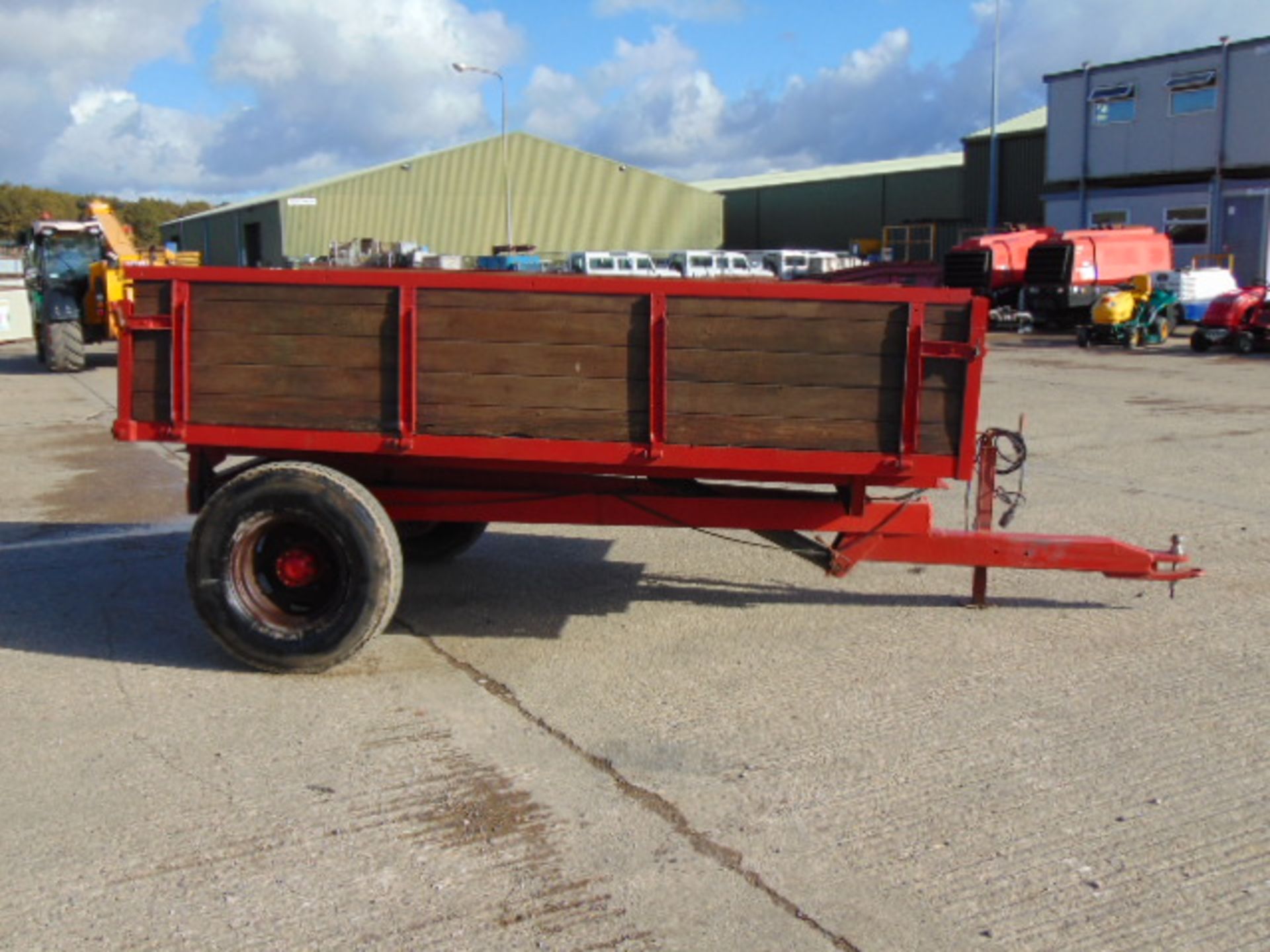 L Townend & Sons Single Axle Hydraulic Tipping Dropside Trailer - Image 5 of 16