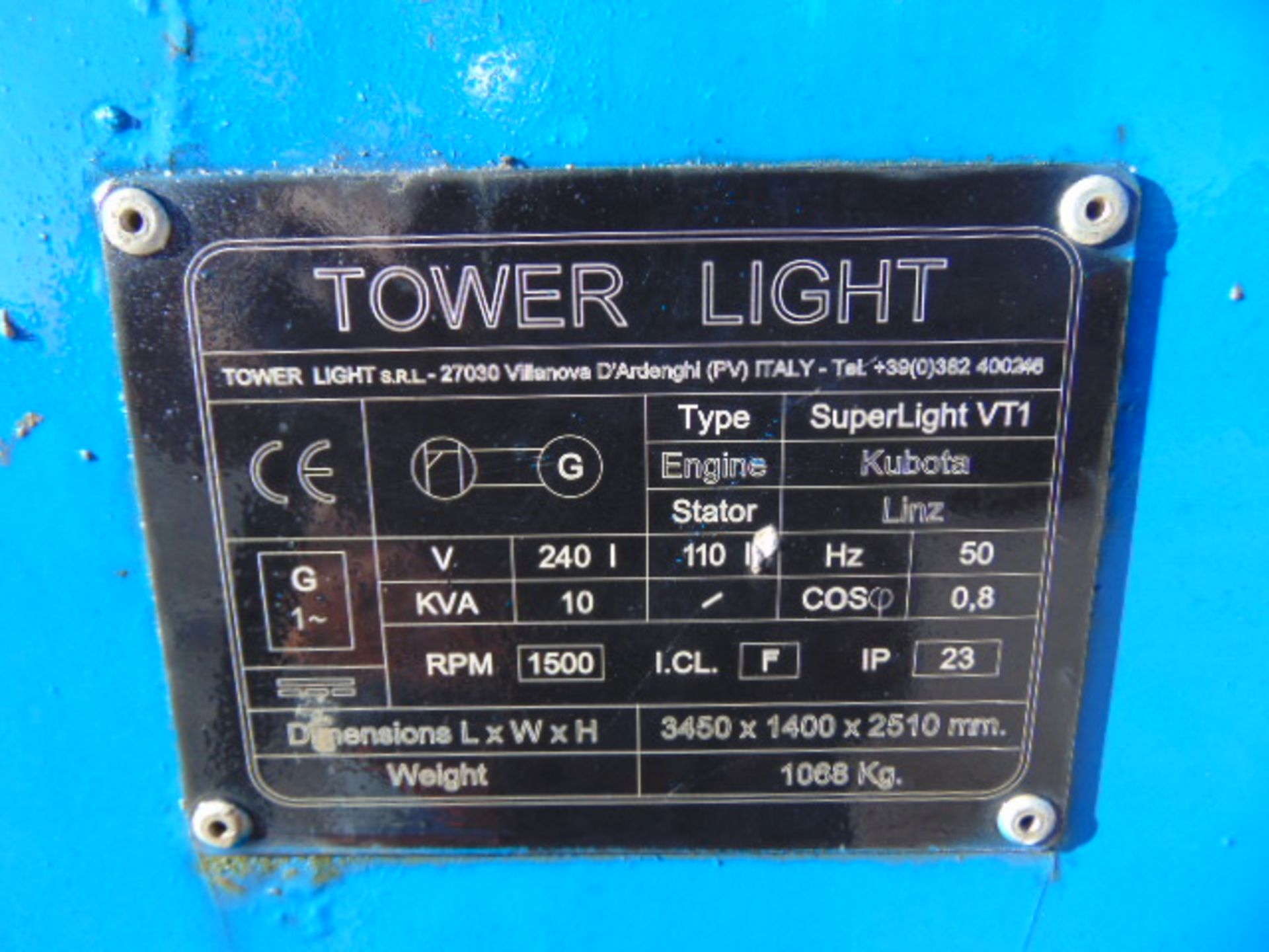 Towerlight Superlight VT1 Diesel Lighting Tower - Image 6 of 13