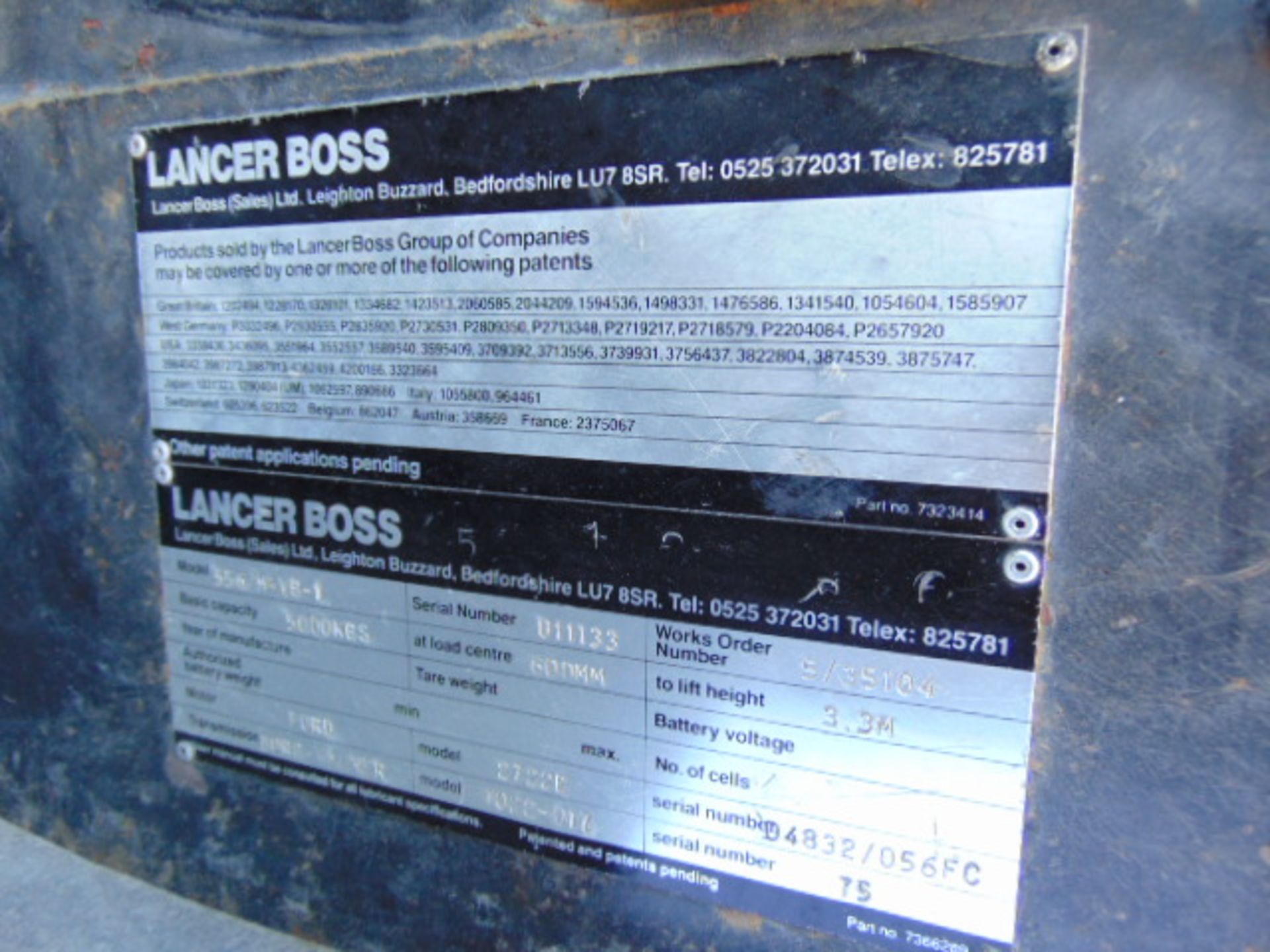 Lancer Boss 556 Sideloader Diesel Forklift - Bild 19 aus 20