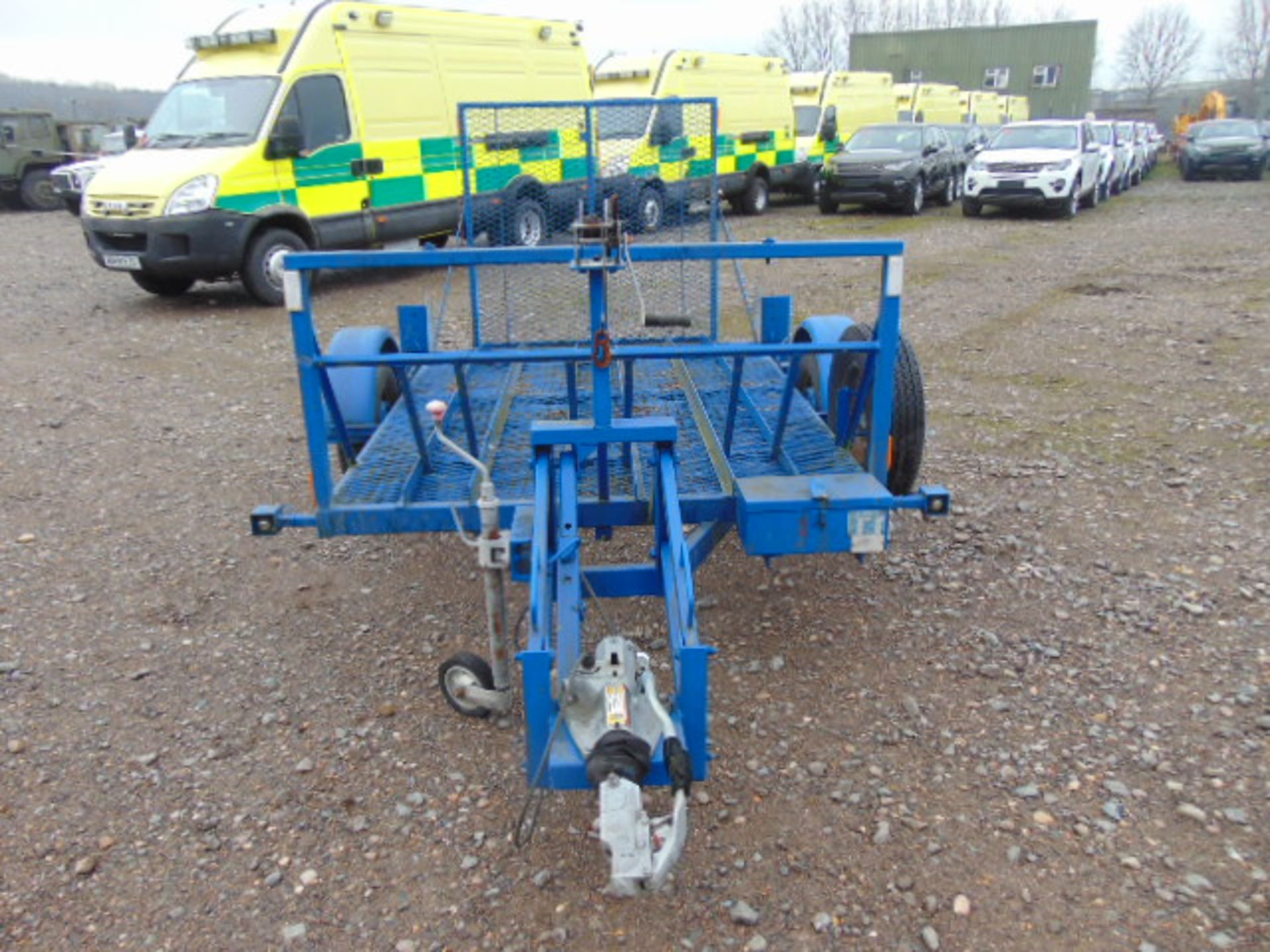 R.M. Trailers Single Axle Triple Motorbike Trailer c/w Loading Ramp - Image 2 of 16