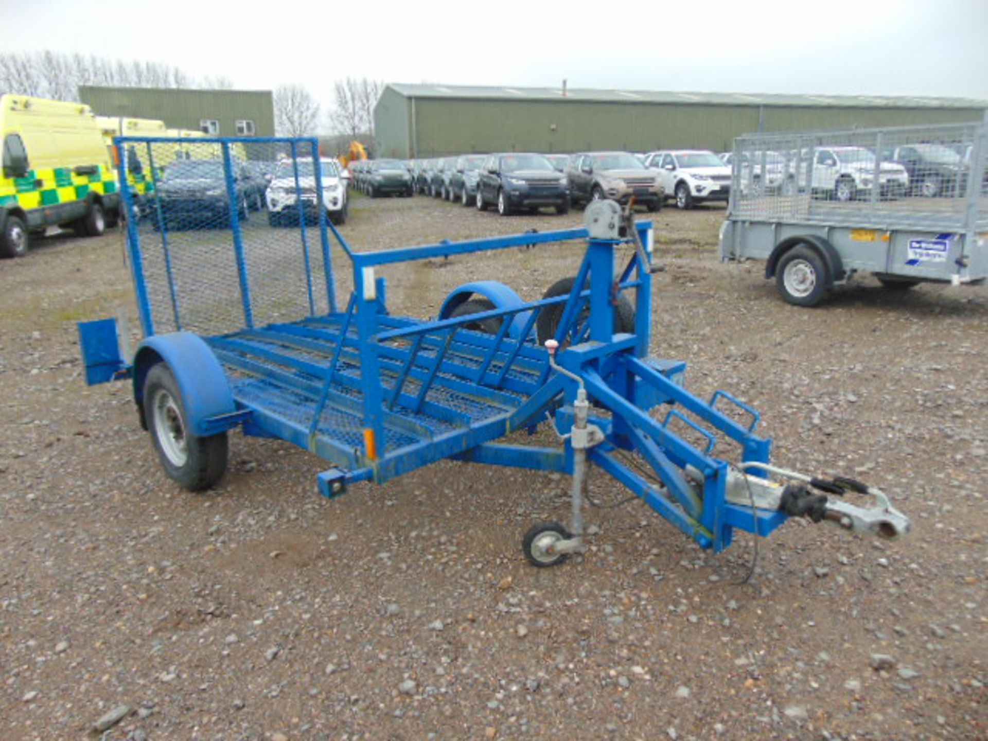 R.M. Trailers Single Axle Triple Motorbike Trailer c/w Loading Ramp