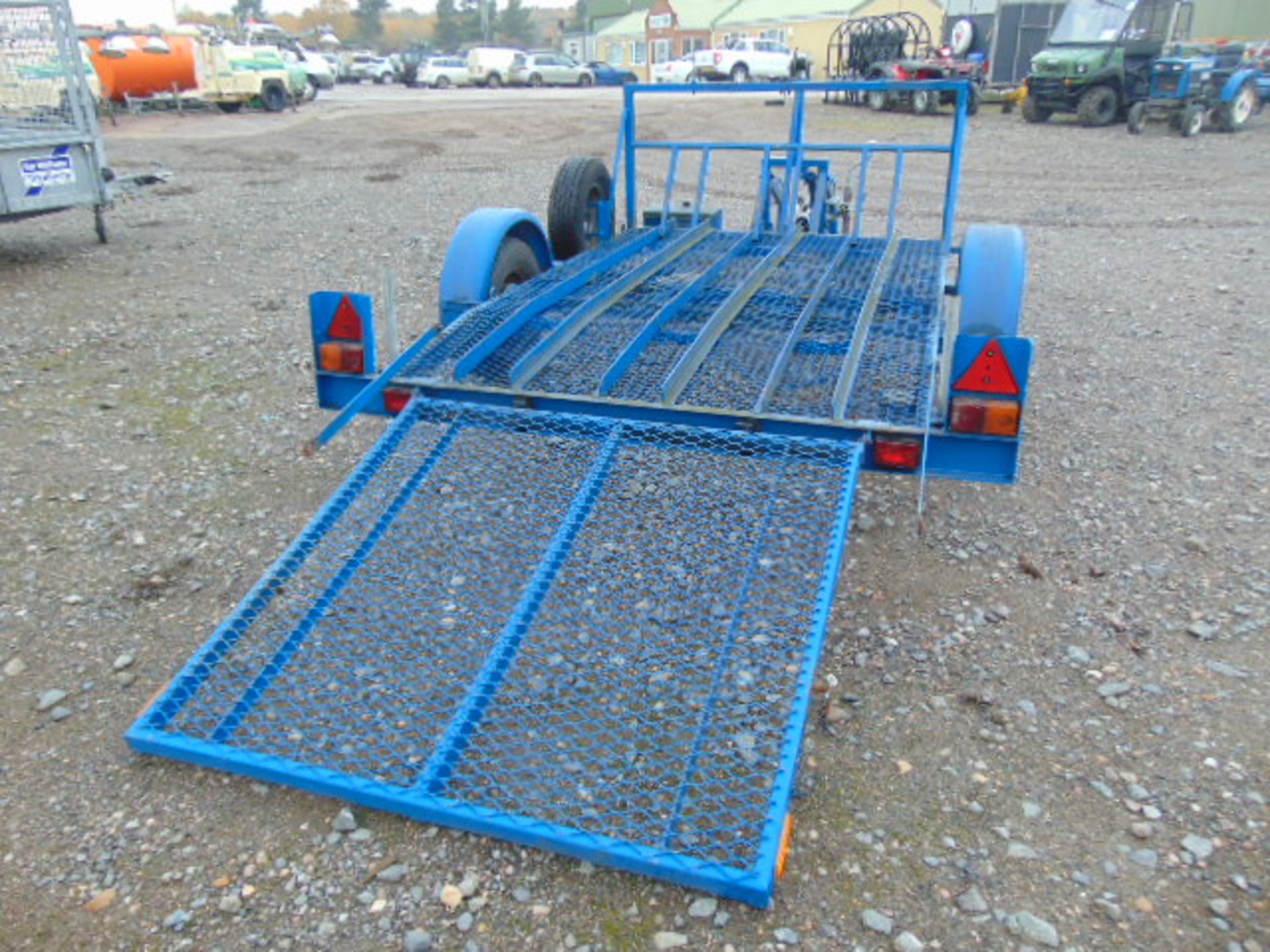 R.M. Trailers Single Axle Triple Motorbike Trailer c/w Loading Ramp - Image 9 of 16