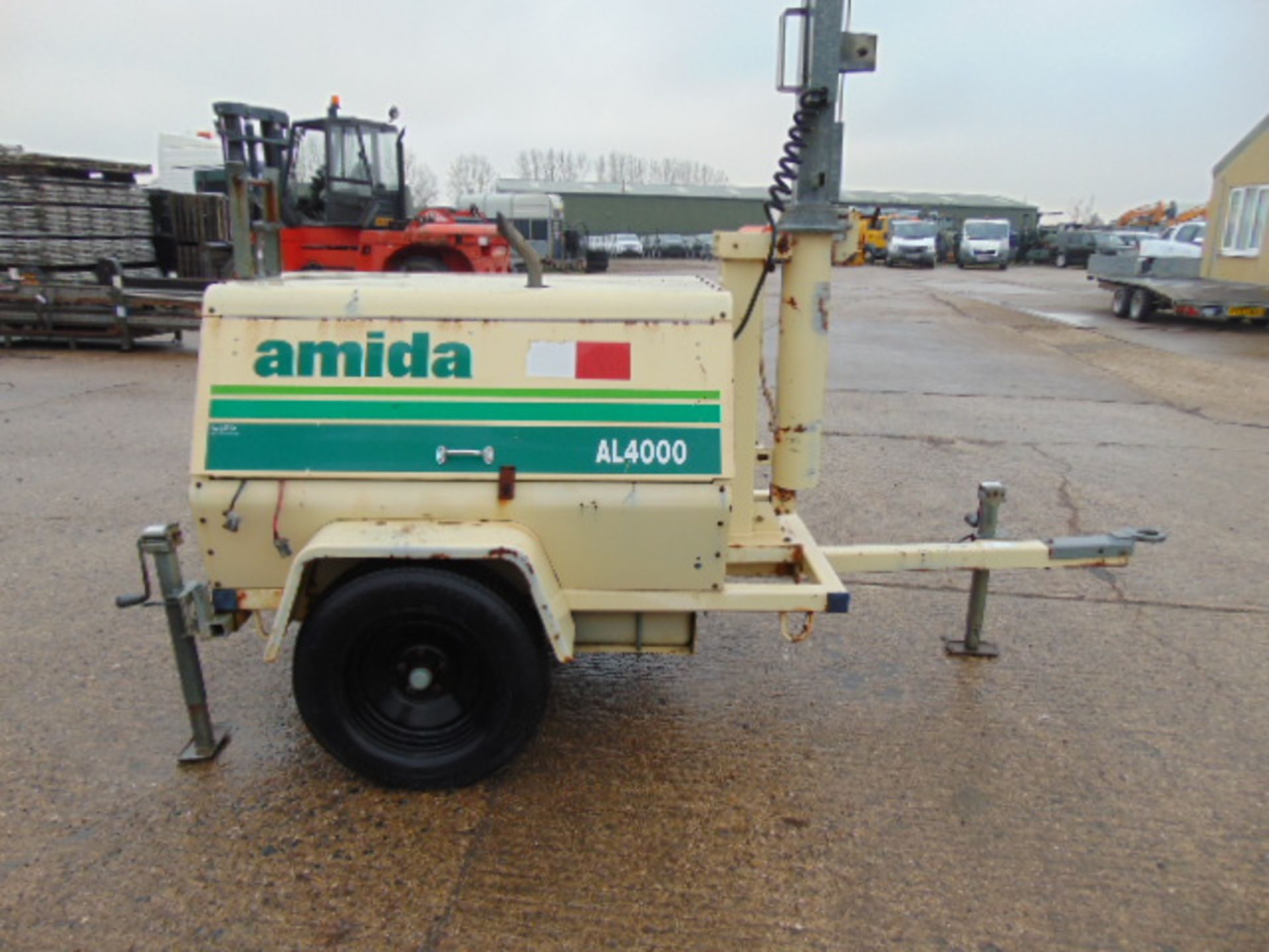 Amida AL4000 Kubota Powered Trailer Mounted Lighting Tower - Image 9 of 15