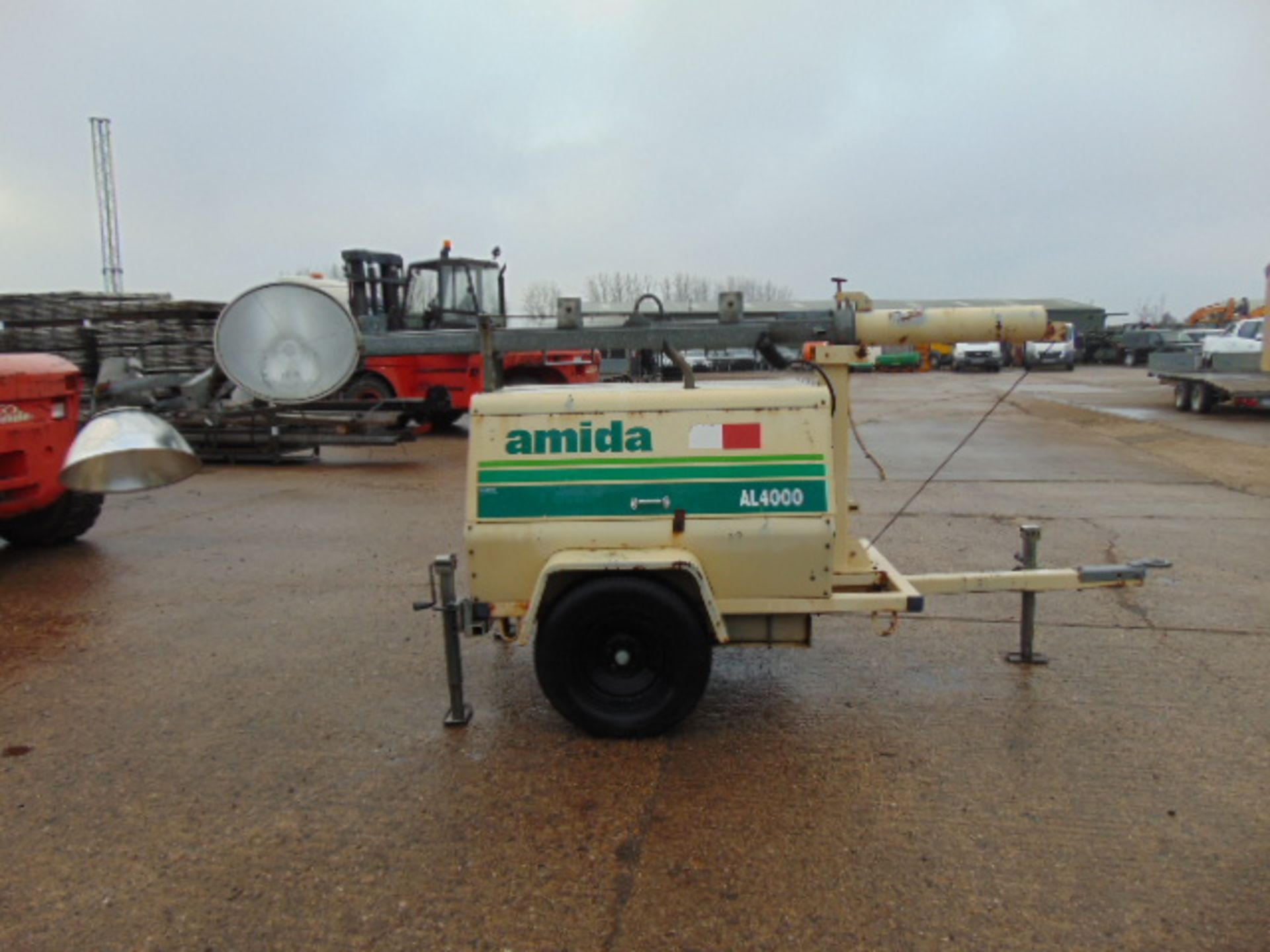 Amida AL4000 Kubota Powered Trailer Mounted Lighting Tower - Image 2 of 15