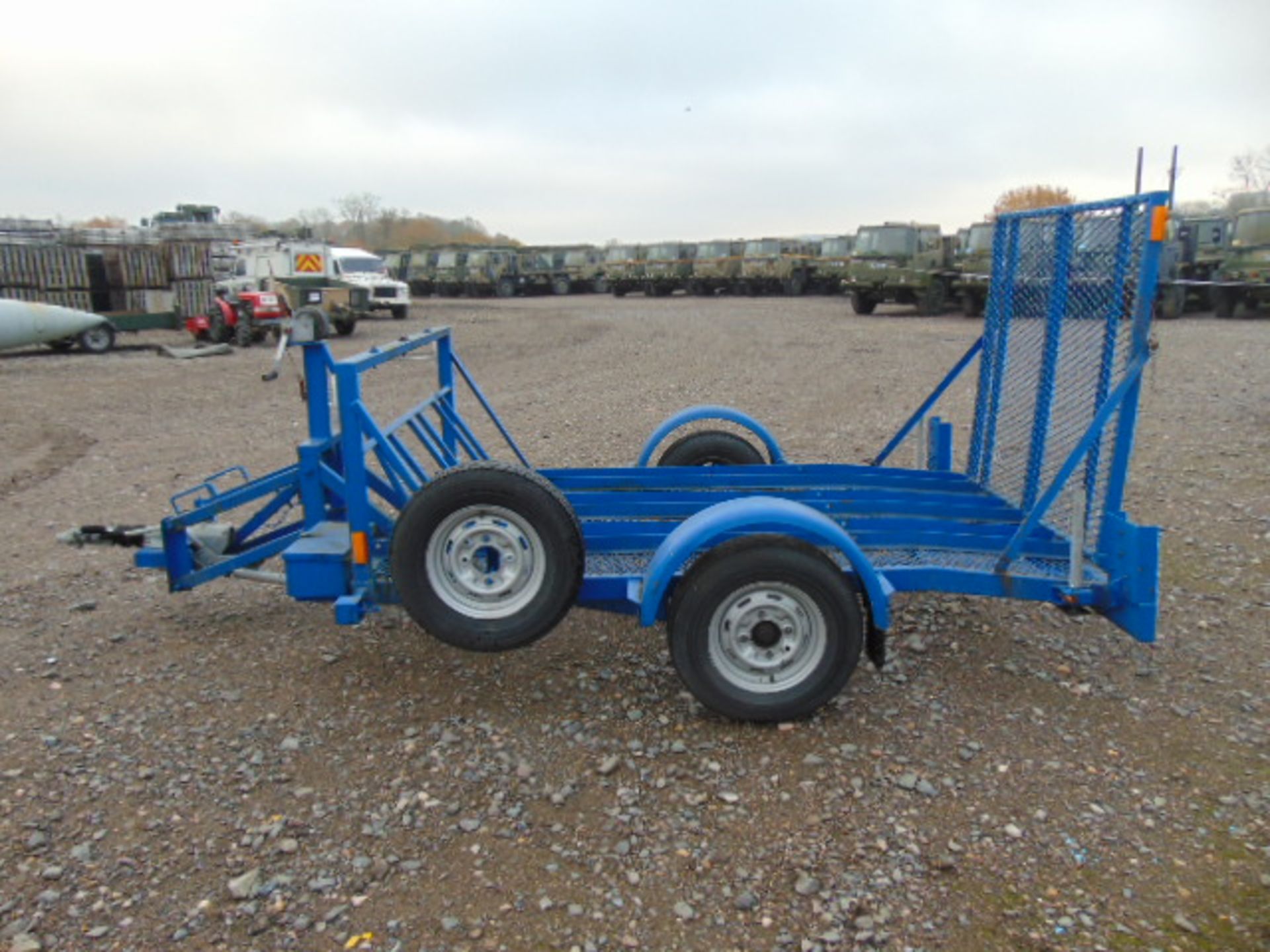 R.M. Trailers Single Axle Triple Motorbike Trailer c/w Loading Ramp - Image 4 of 16