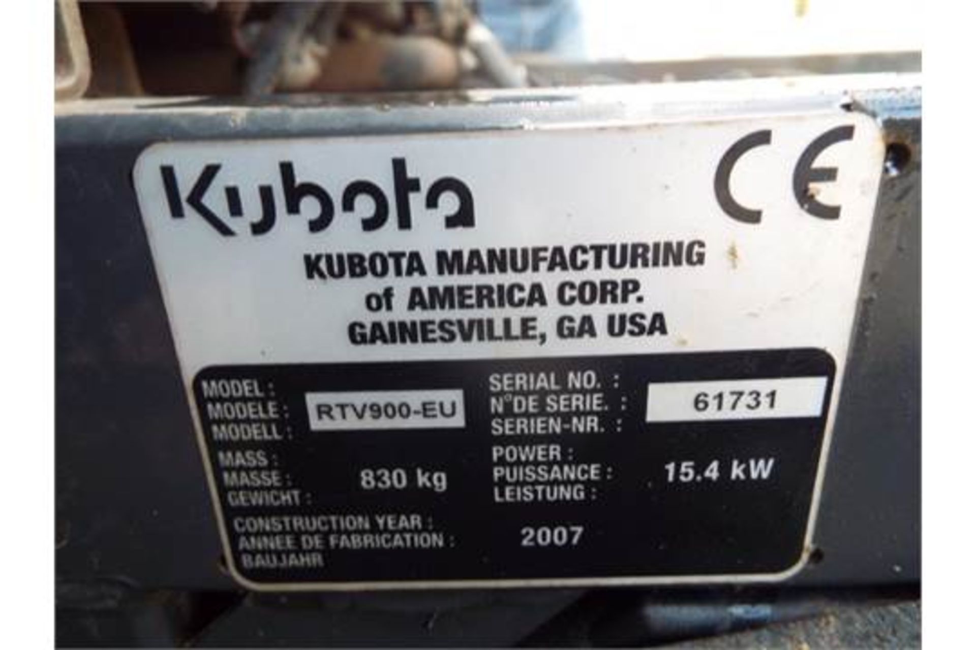 2007 Kubota RTV900 4WD Utility ATV - Image 16 of 19