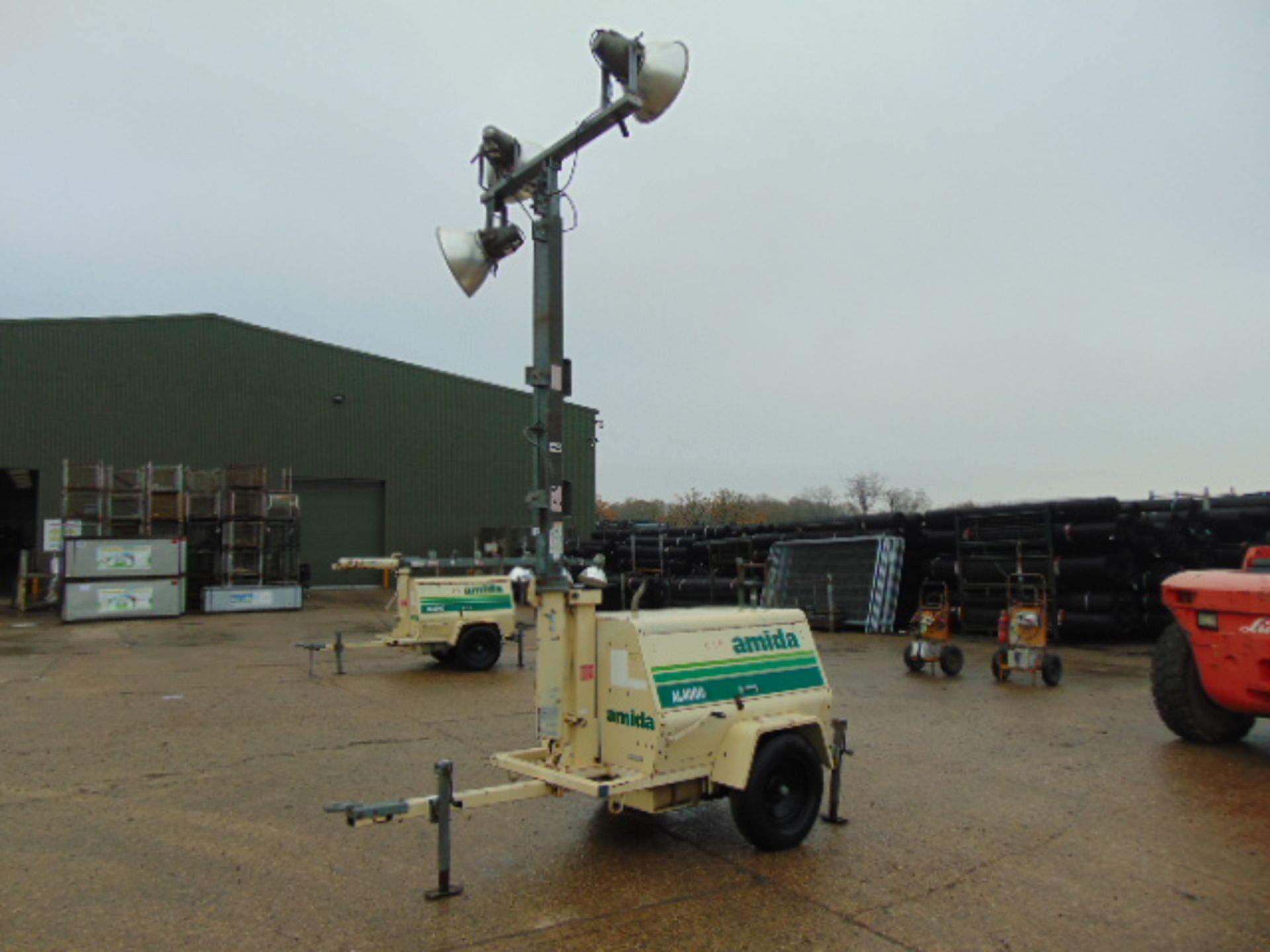 Amida AL4000 Kubota Powered Trailer Mounted Lighting Tower - Image 7 of 15