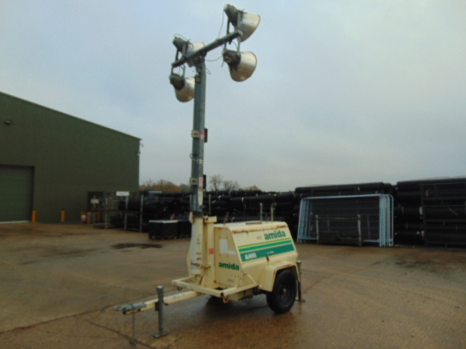 Amida AL4000 Kubota Powered Trailer Mounted Lighting Tower - Image 5 of 12