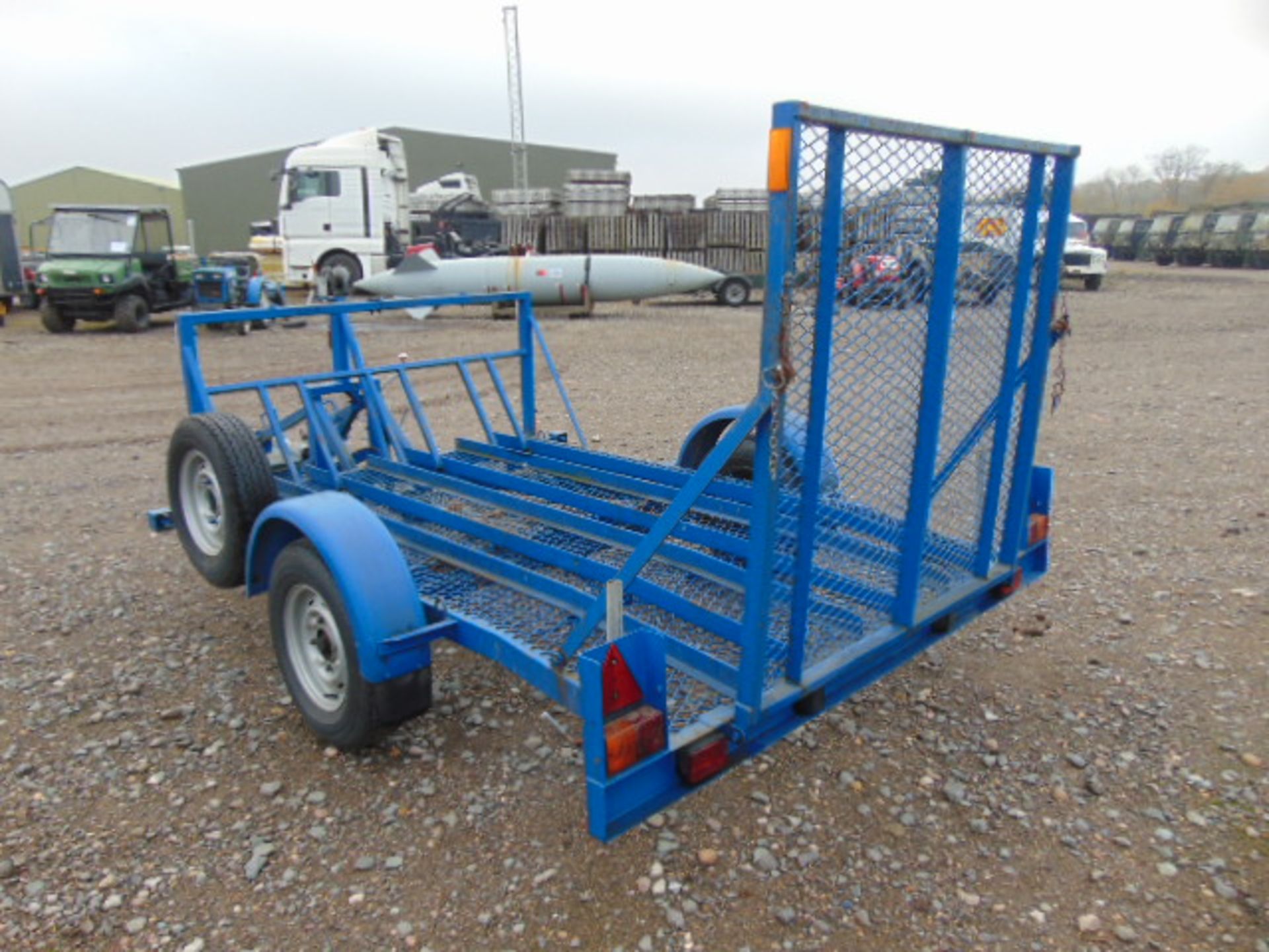 R.M. Trailers Single Axle Triple Motorbike Trailer c/w Loading Ramp - Image 8 of 16