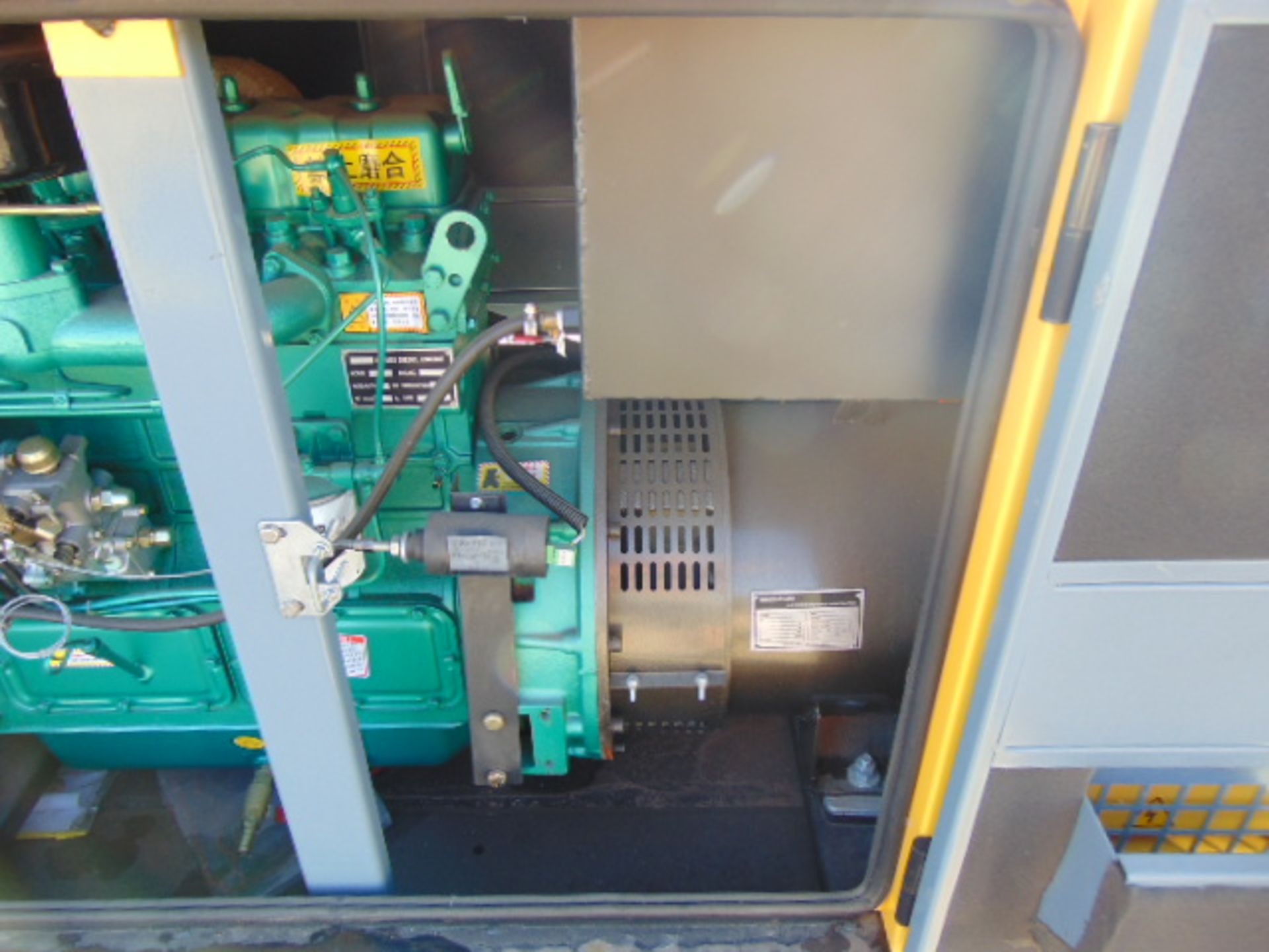 UNISSUED WITH TEST HOURS ONLY 30 KVA 3 Phase Silent Diesel Generator Set - Image 10 of 16