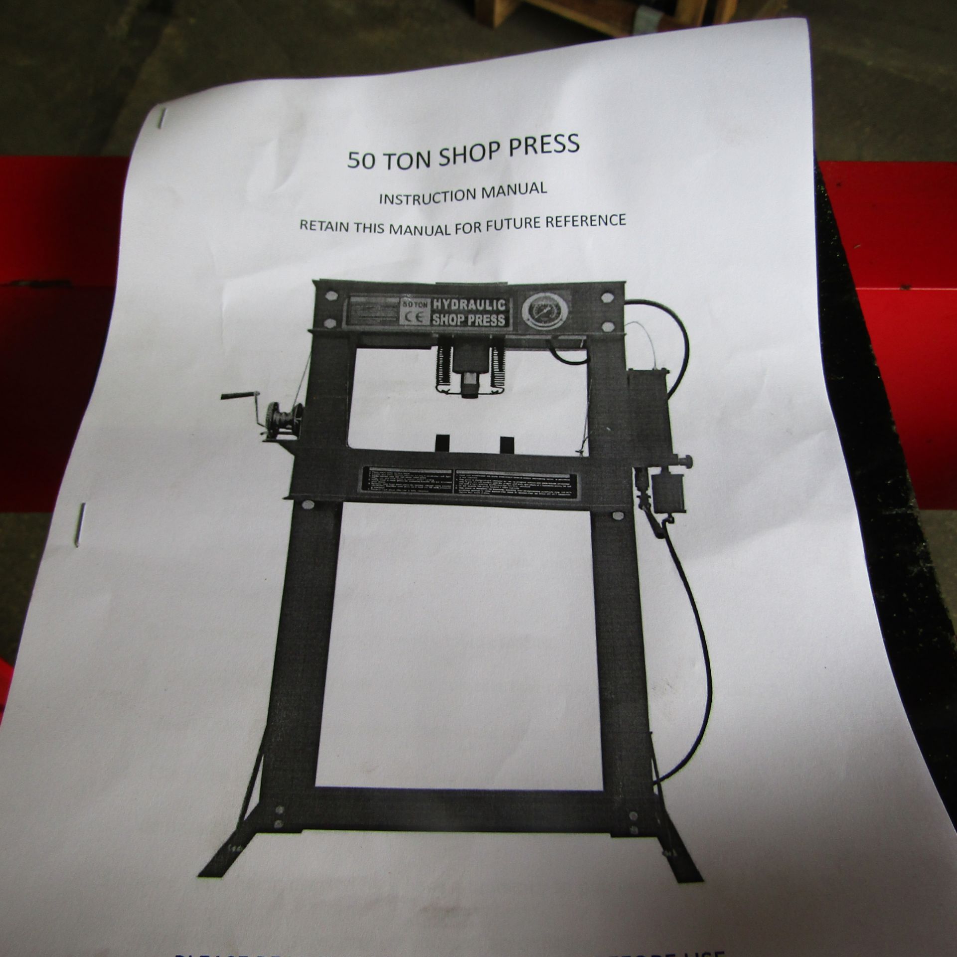 ** BRAND NEW ** Amdel 50 TON Hydraulic Shop Press - Image 11 of 13