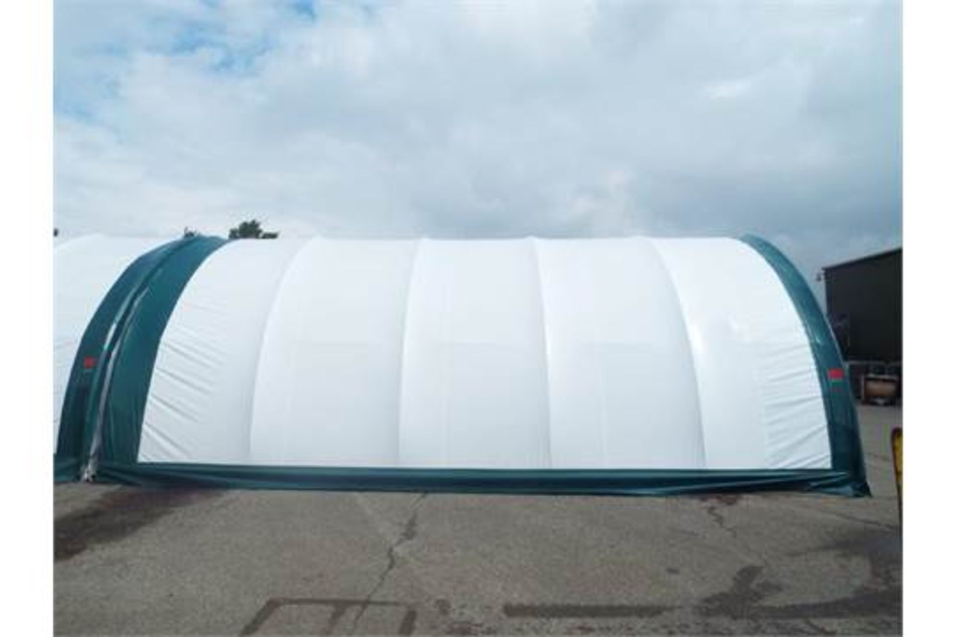 Heavy Duty Peak Storage Shelter 20'W x 30'L x 12' H P/No 203012QX-8P - Image 2 of 6