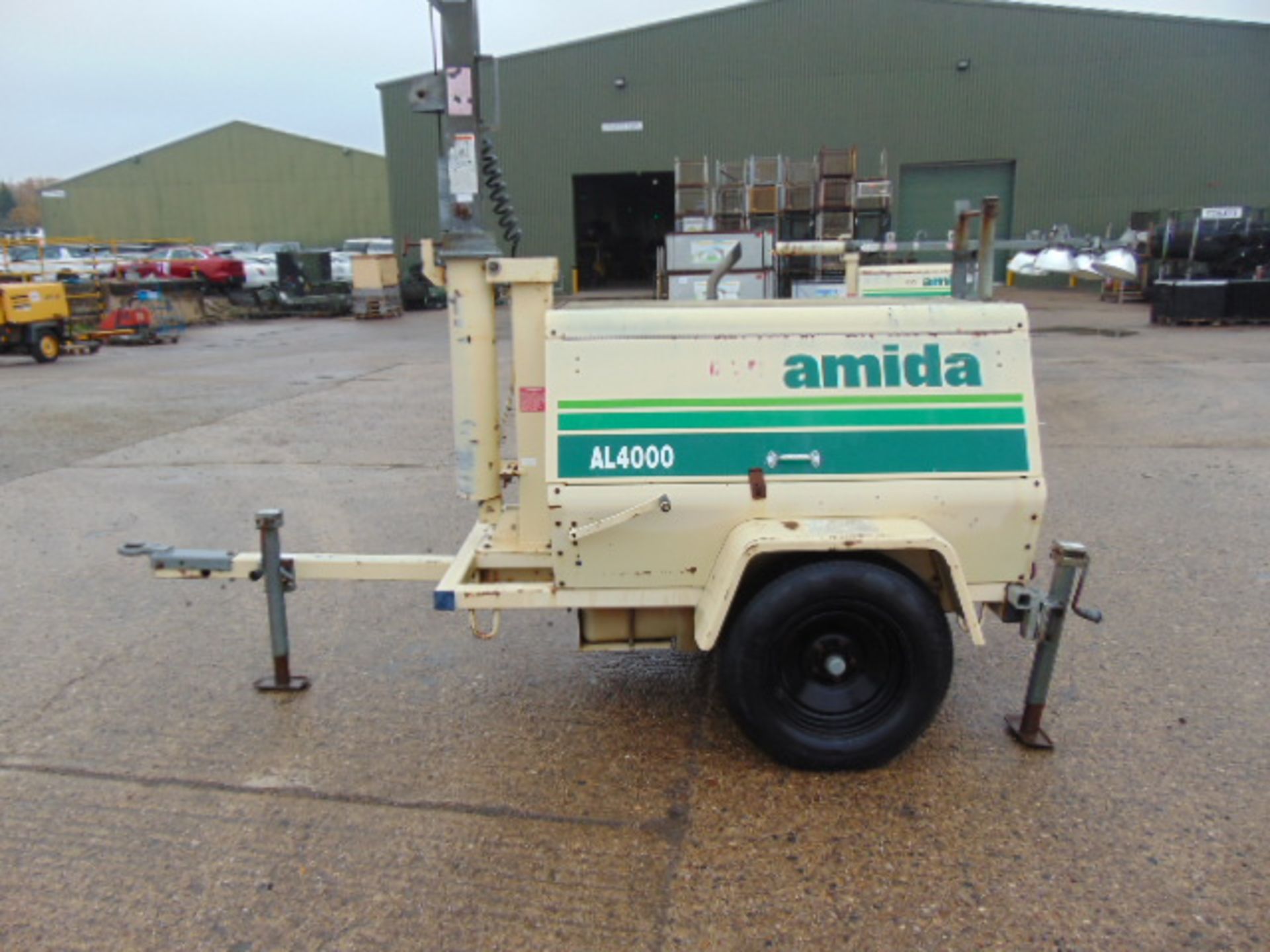 Amida AL4000 Kubota Powered Trailer Mounted Lighting Tower - Image 8 of 16