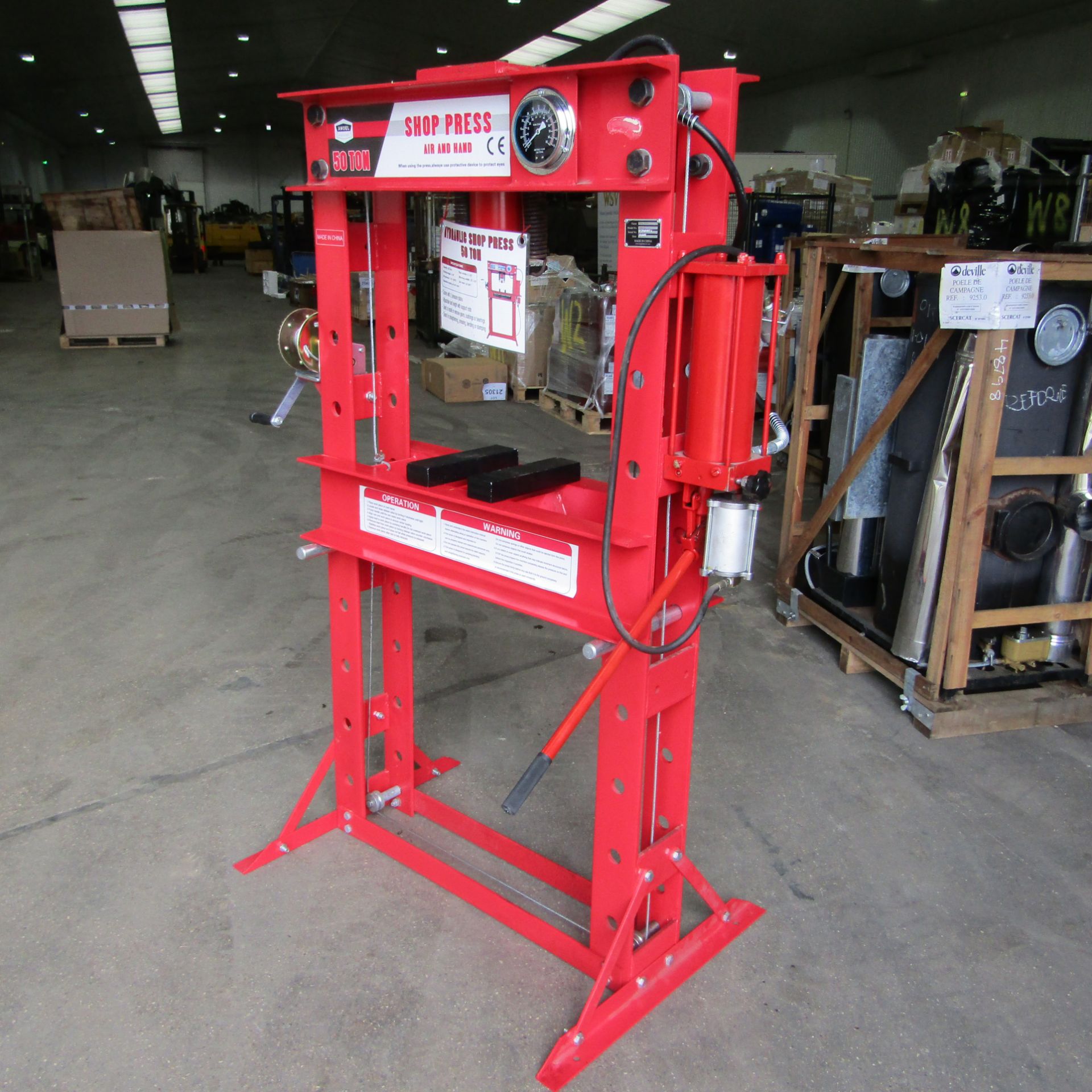 ** BRAND NEW ** Amdel 50 TON Hydraulic Shop Press - Bild 3 aus 13