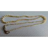 A single strand graduated natural pearl necklace, the one-hundred and forty-nine pearls graduating