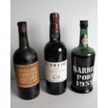 Constantino Vintage Port, 1945; Barros 1952; 1970 Ferreira Vintage Port (3)