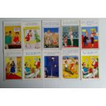 A selection of 87 saucy seaside postcards, unused, without stamps, ten with backs peeled off and one