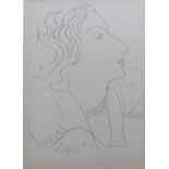 Henri Matisse, HEAD OF A WOMAN, collotype print 42/920, printed by Fabiani, 1943, recently framed