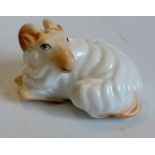 Royal Worcester netsuke, modelled as a ram, c.1913, without damage or repair