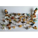 A selection of Wade Whimsie figurines (approximately 50), including some early examples,