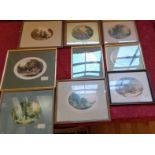 A selection of framed Le Blond prints