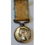 Baltic Medal 1854-55 retaining original ribbon, un named