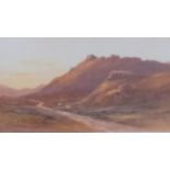 Charles E Brittan (1870-1949), MOORLAND SCENE, watercolour, signed bottom left, framed and